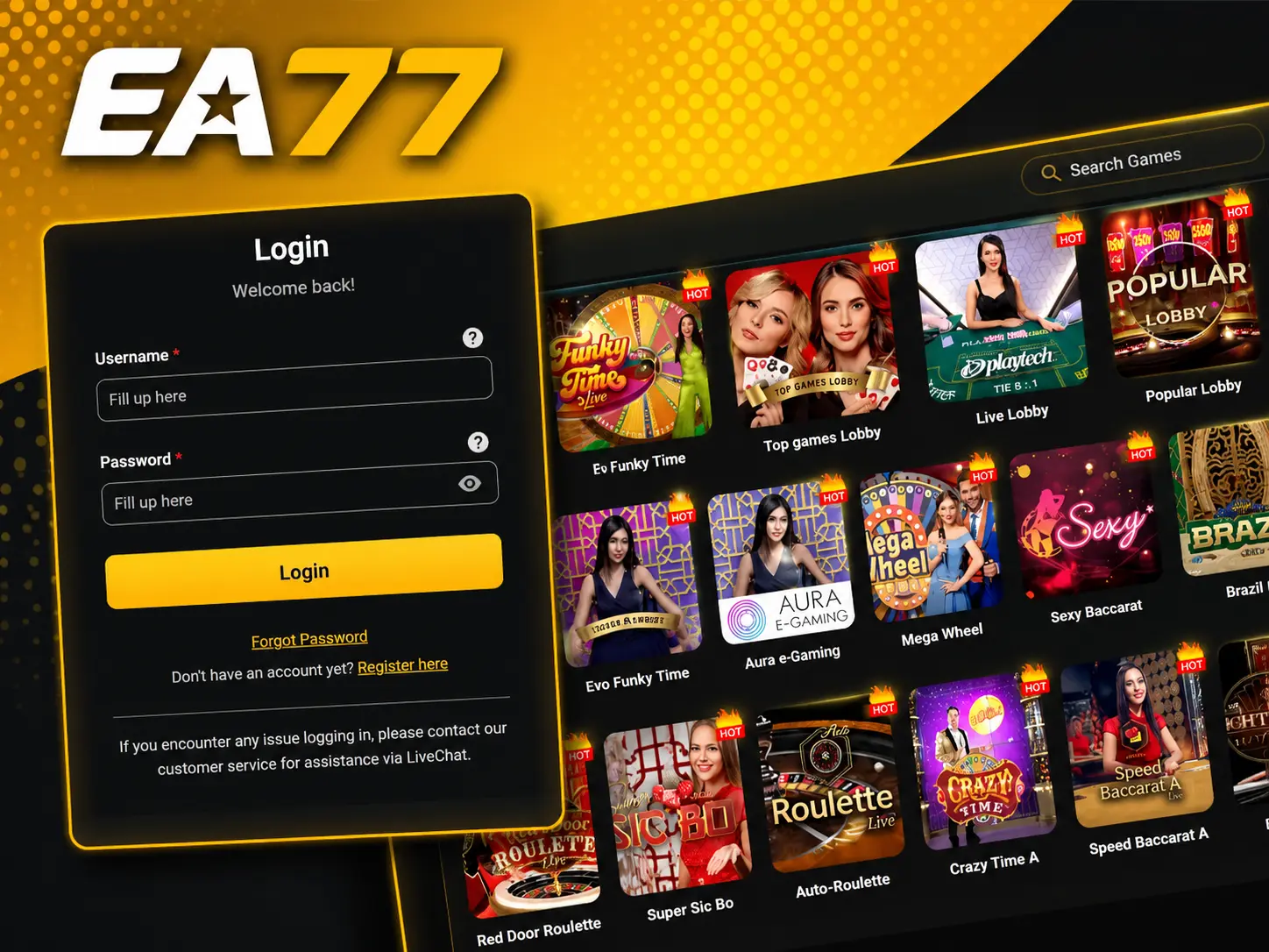 login ea77